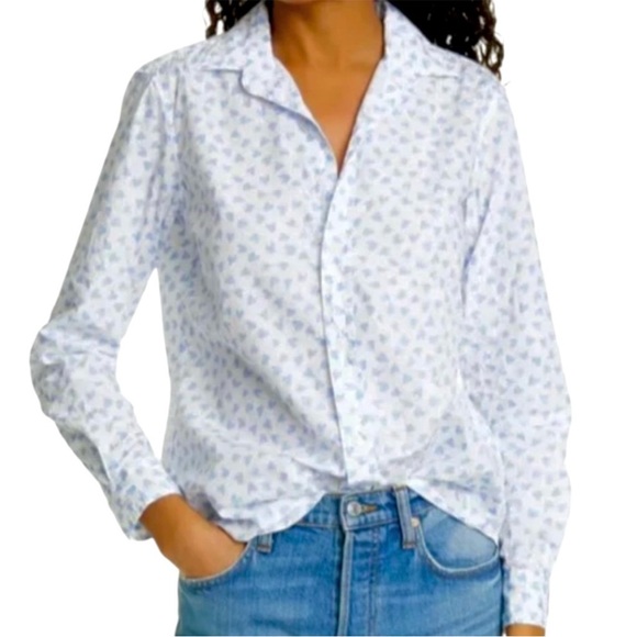Frank & Eileen Tops - Like New Frank & Eileen Barry Button Down Top Signature Crinkle Hearts Large